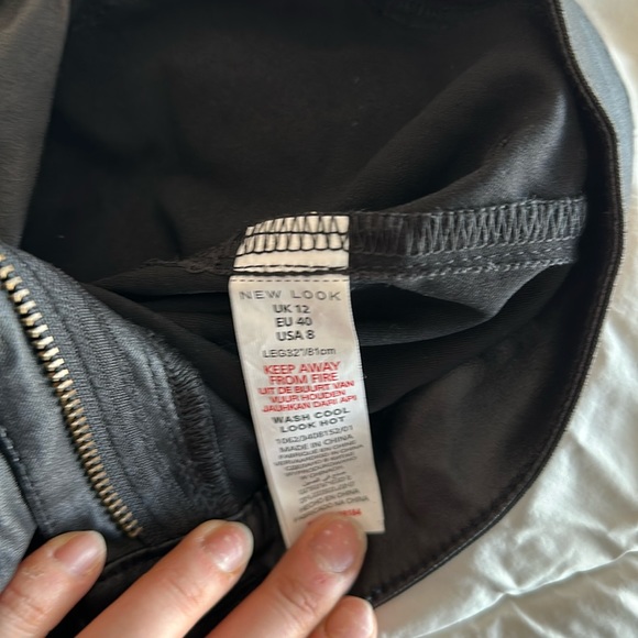 Black pleather high rise pants - Picture 5 of 6